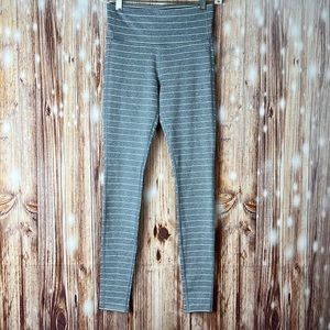 Athleta Striped Yoga Exercise Workout Run Pants XS